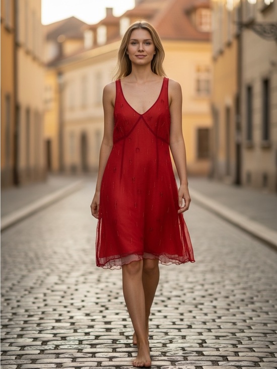Express Dresses & Skirts - Express Red Midi Dress with Elegant Design